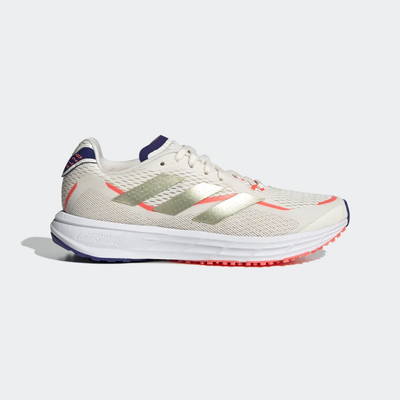 Adidas SL20.3 Womens Running Shoes -Chalk White /Sandy Beige Met /Turbo