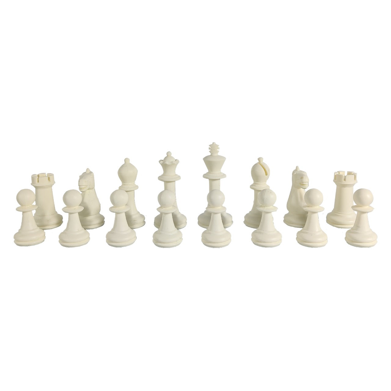 Gambol Triple Weighted Chess Pieces 1.2KG (White)