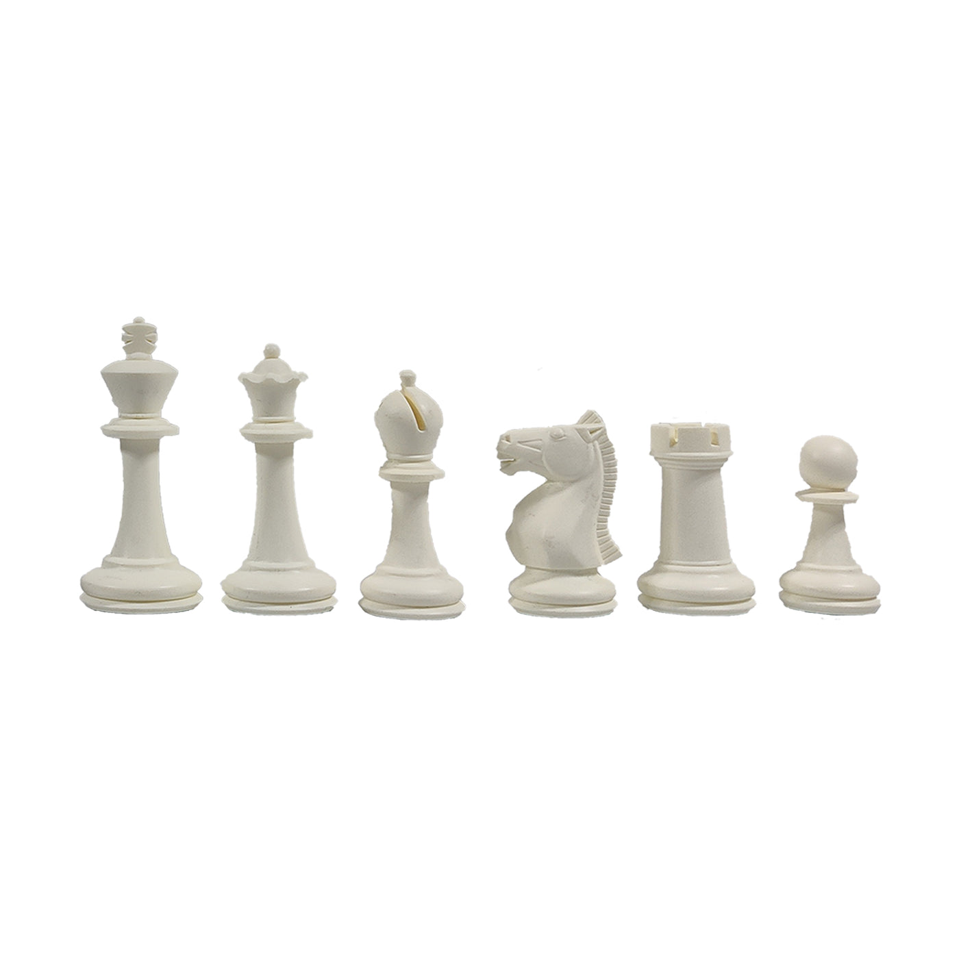 Gambol Triple Weighted Chess Pieces 1.2KG (White)
