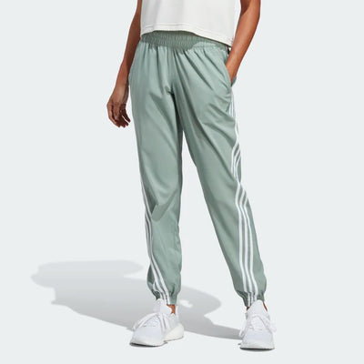 Adidas-Trainicons 3-Stripes Woven Pants Silver Green White