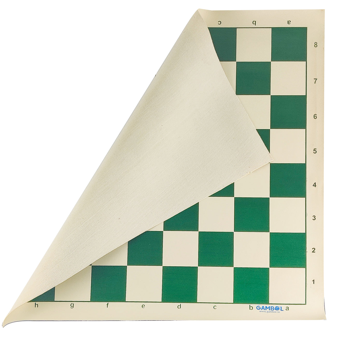 Gambol Vinyl Chess Board,55mm x 55mm(Green)