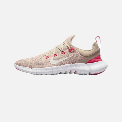 Nike Free Run 5.0 Next Nature Women's Road Running Shoes -Sand Drift/Sea Coral/Celestial Gold/Sail