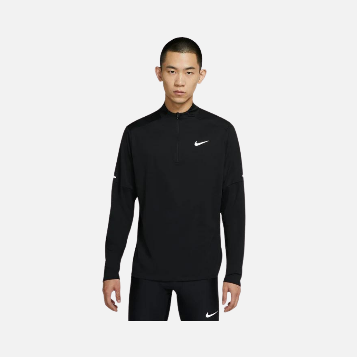 Nike Dri-Fit Element Men's Half Zipper -Black/Reflective