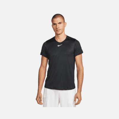 Nike Court Dri-Fit Advantage Men's Tennis Top -Black/White
