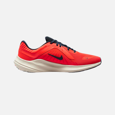 Nike Quest 5 Men's Road Running Shoes -Bright Crimson/Light Orewood Brown/White/Obsidian