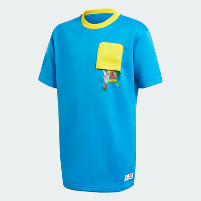 Adidas X Classic Lego® Bricks Loose Fit Tee -Bright Blue /Red /White