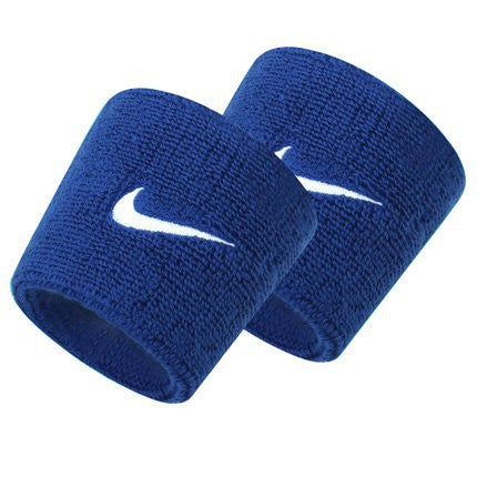 Nike Swoosh Wristbands - Royal Blue/White