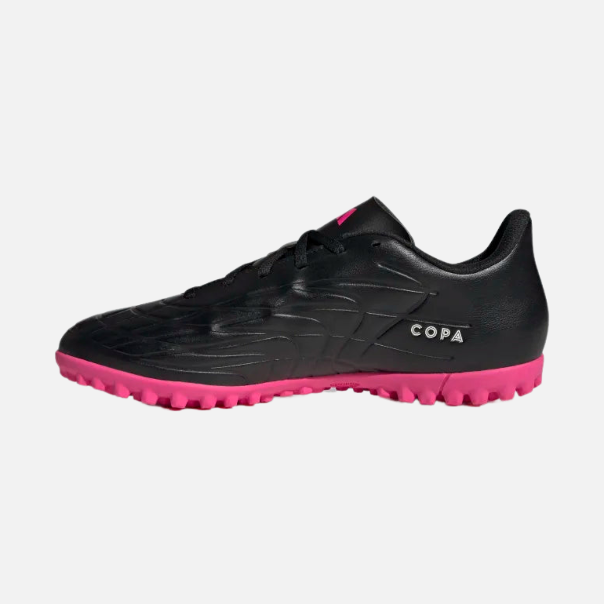Adidas Chimpunes Copa Pure 4 Synthetic Grass TF Shoes - Core Black/Zero Metallic/Team Shock Pink 2