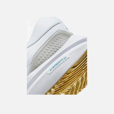 Nike Vomero 16 Womens Road Running Shoes-White/Noise Aqua/Wheat Gold