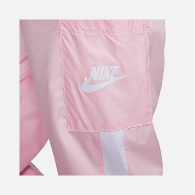 Nike Sportwear Womens Woven Pants -Medium Soft Pink/White/White