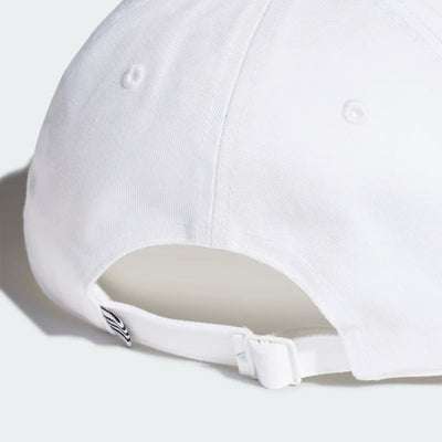 Adidas Cotton Baseball Cap - White/Black