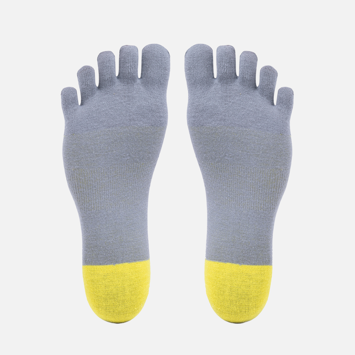 Vibram 5Toe Sock No Show (1pair)(Grey/Yellow)