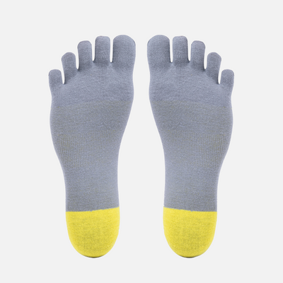 Vibram 5Toe Sock No Show (1pair)(Grey/Yellow)