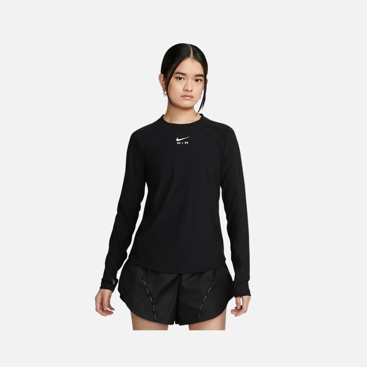 Nike air dry fit Women's Long Sleeve Running Top-Black