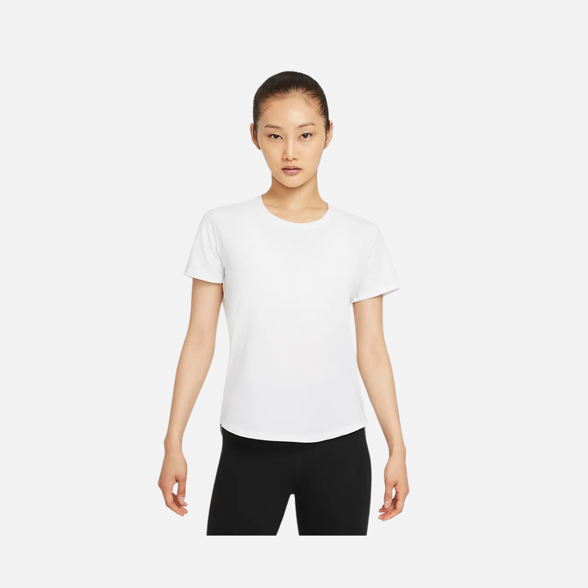 Nike Dri-Fit One Luxe Women's Standard Fit Short Sleeve Top -White