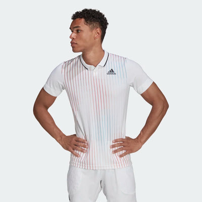 Adidas Melbourne Tennis Freelift Polo Shirt -White