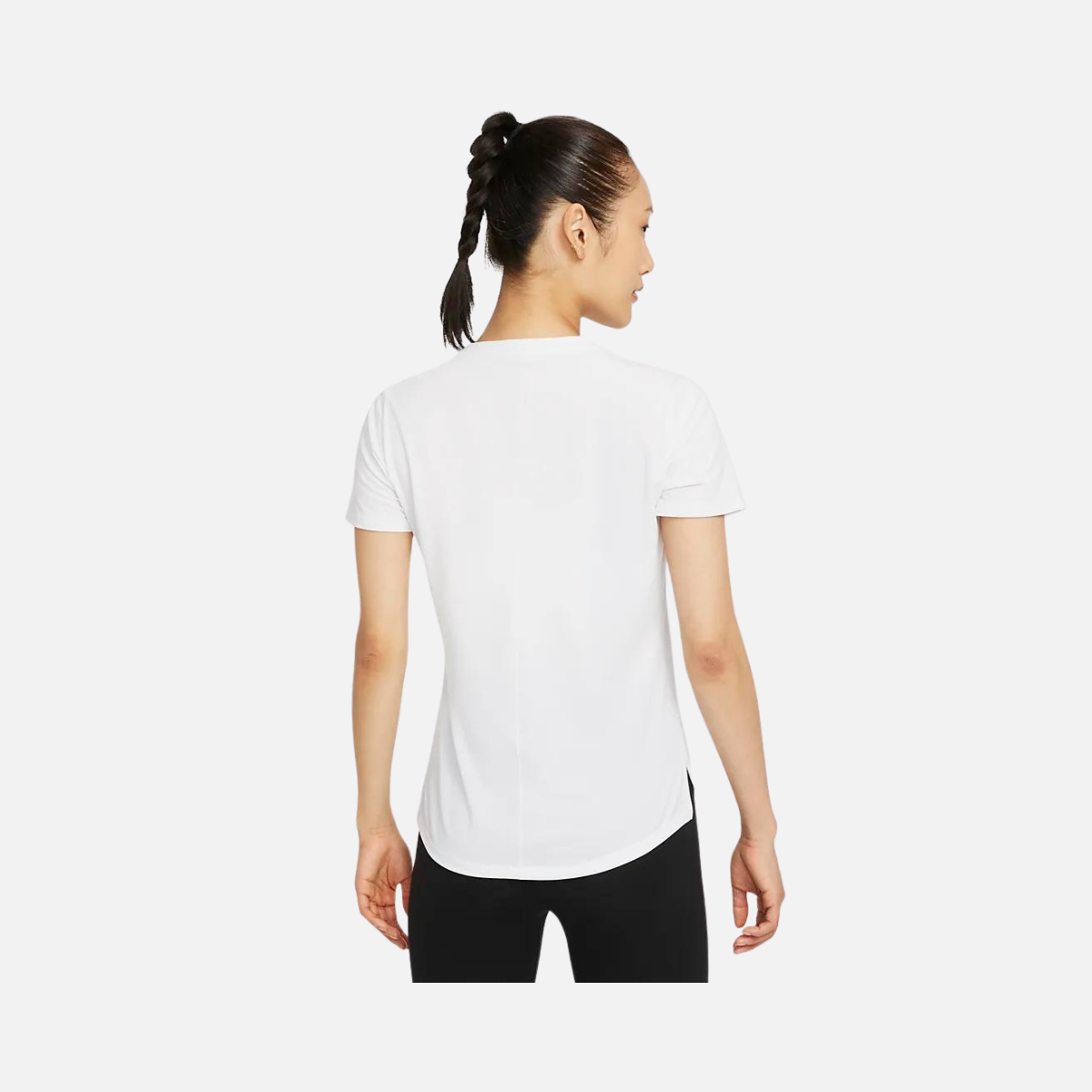 Nike Dri-Fit One Luxe Women's Standard Fit Short Sleeve Top -White