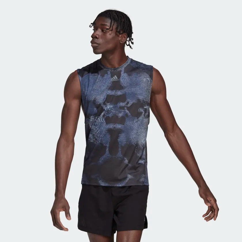 Adidas HIIT Allover Print Training Men's Tank Top