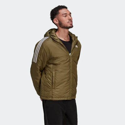 Adidas Essentials Insulated Hooded Jacket -Olive Green - GT9154