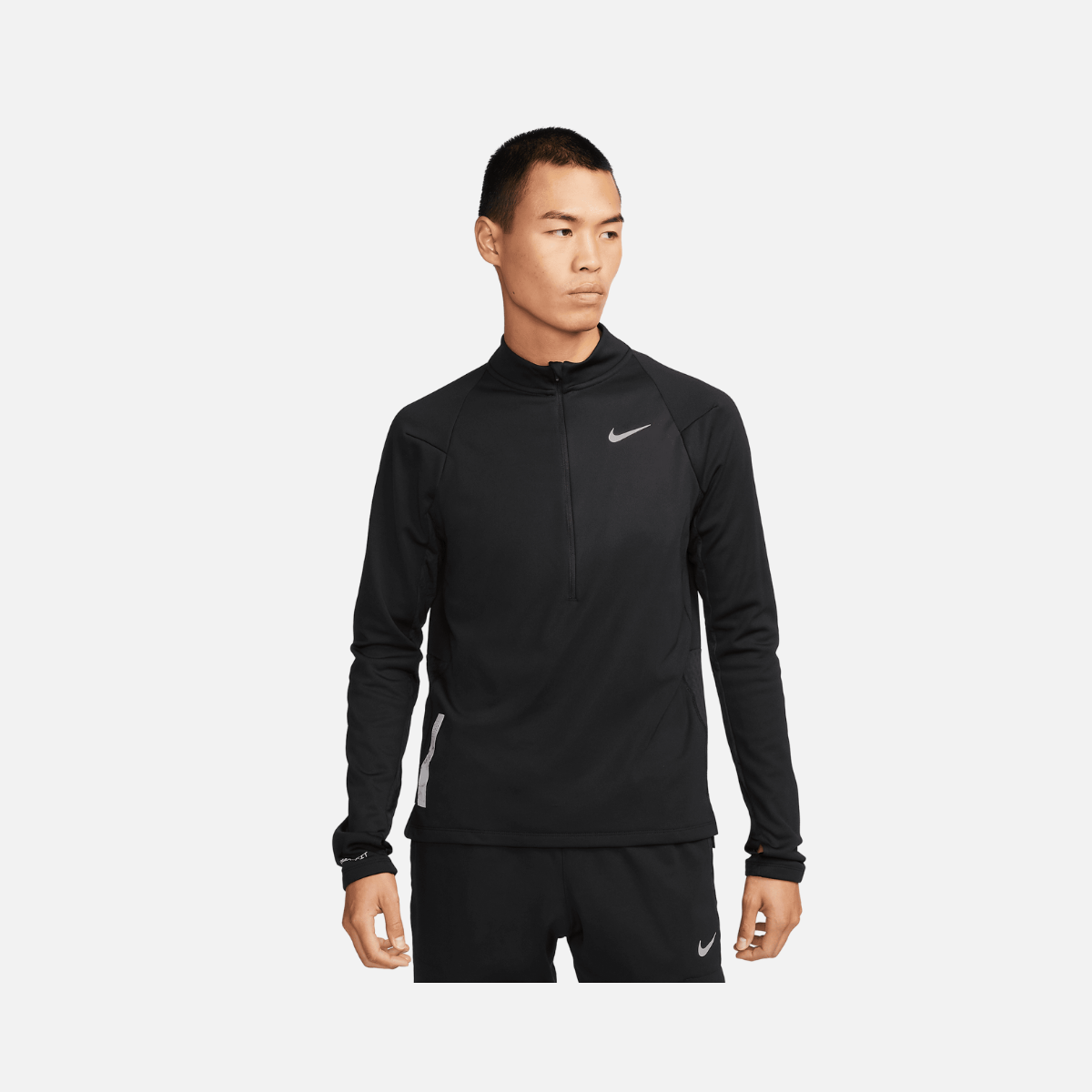 Nike Therma Fit Run Divison Element Mens Half-Zip Running Top-Black