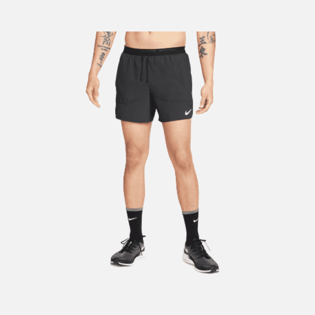 Nike Dri-FIT Stride Men's  Brief-Lined Running Shorts -Black