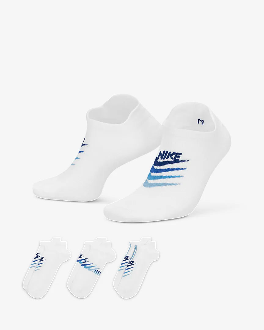 Nike Everyday Plus Lightweight Women's No-Show Training Socks (3 Pairs)-White