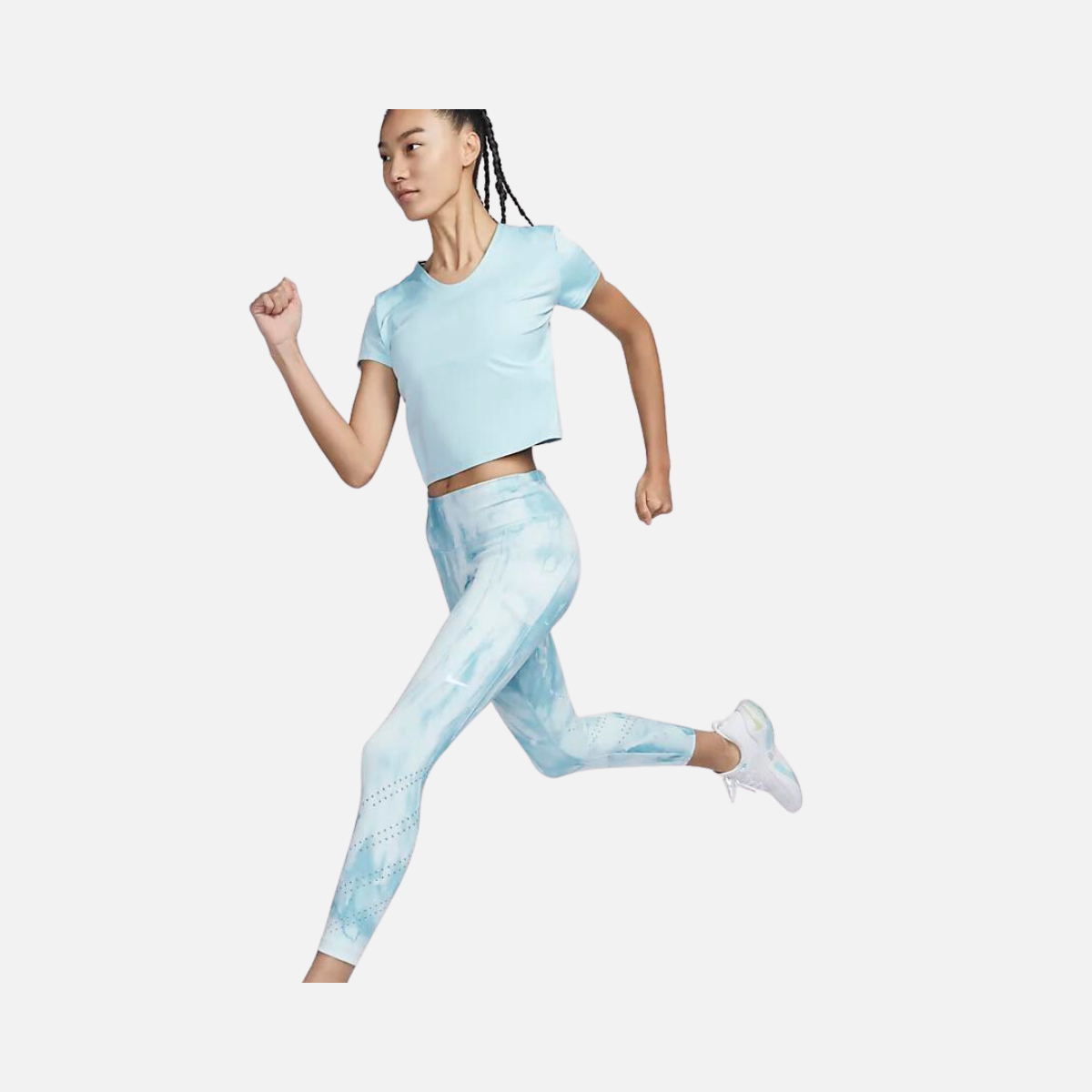 Nike Dri-FIT Women's Short-Sleeve Running Top-Ocean Bliss