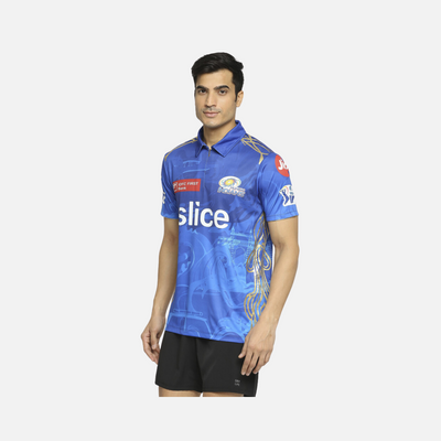 IPL Mumbai Indians Match Jersey 2023 Plain Blue Gambol ipl-mumbai-indians-match-jersey-2023-plain-blue-gambol