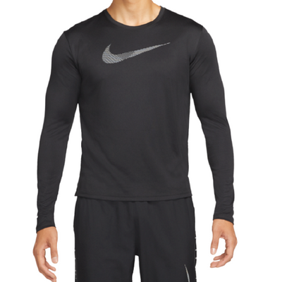 Nike UV Run Division Mylar Mens Tshirt -Black