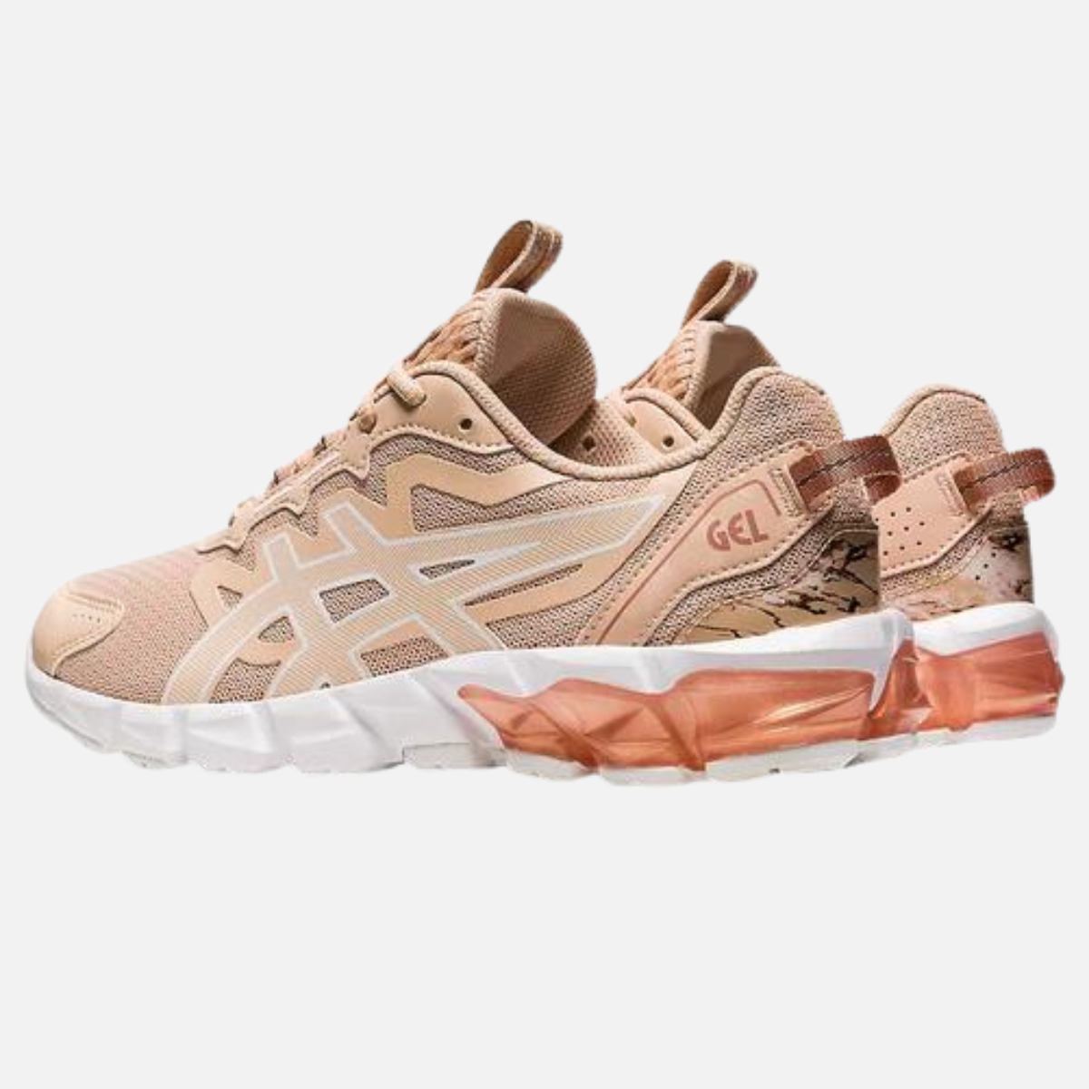 Asics Gel-Quantum 90 (Marble Shine) Womens Sportstyle Shoe-Bisque/Rose Gold
