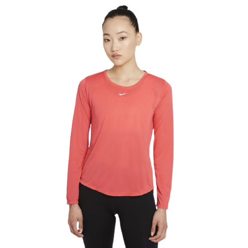 Nike Dry Fit One Long Sleeve Women's Top -Pink