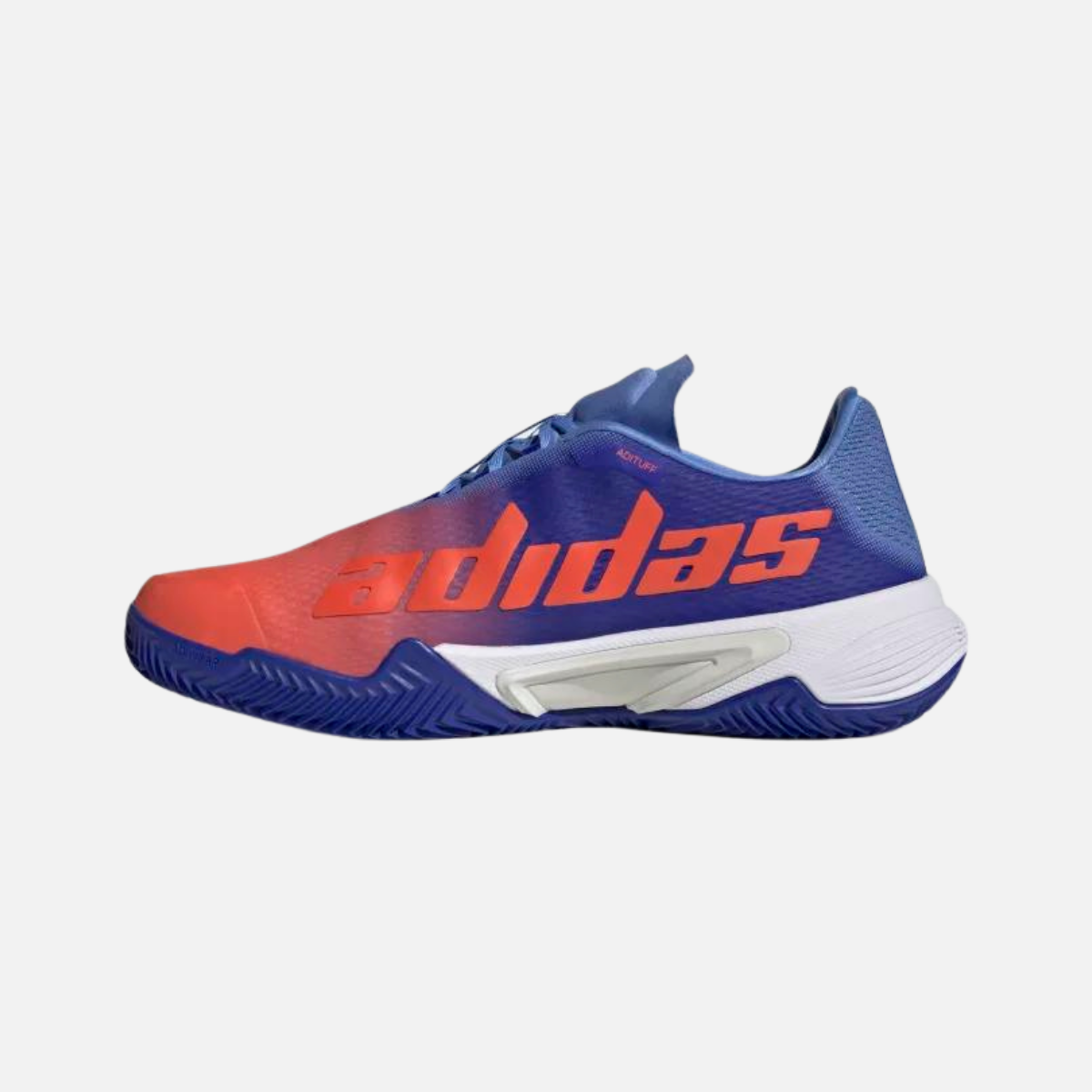 Adidas Barricade Mens Tennis Shoes -Lucid Blue / Solar Red / Blue Fusion
