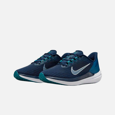 Nike Winflo 9 Mens Road Running Shoes -Obdesian/Valerian Blue/Bright Spruce/Barely Green