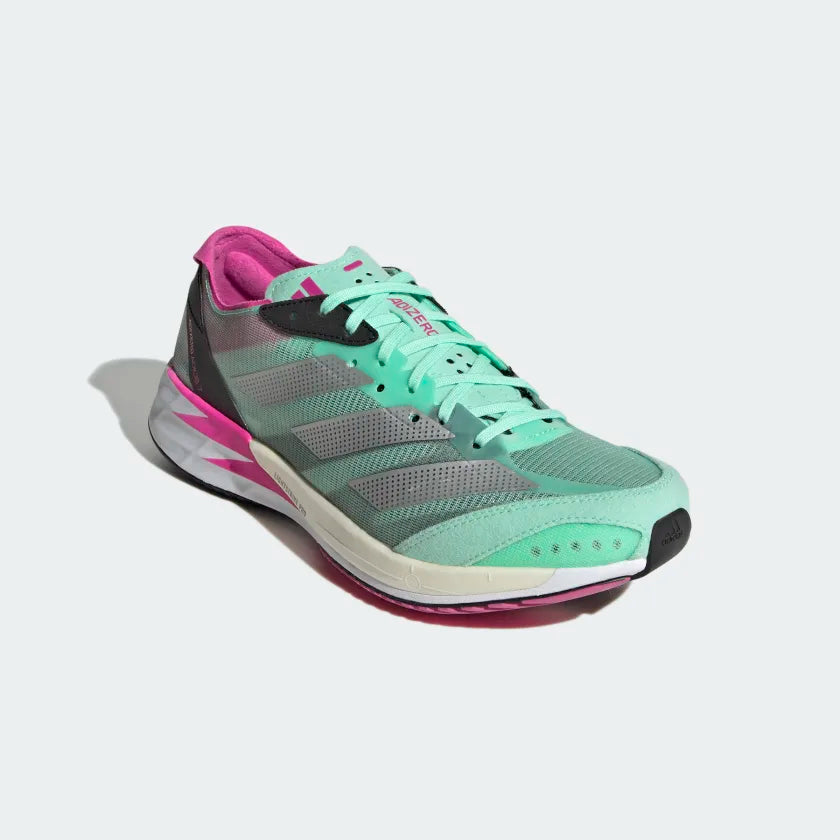 Adidas Adizero Adios 7 Women Running Shoes - Pulse Mint/Silver Metallic/Core Black