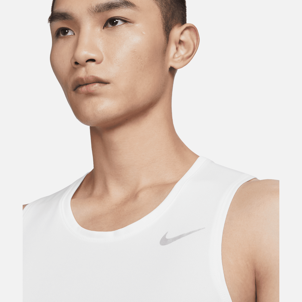 Nike Dri-Fit Miller Men's Runing Tank - White