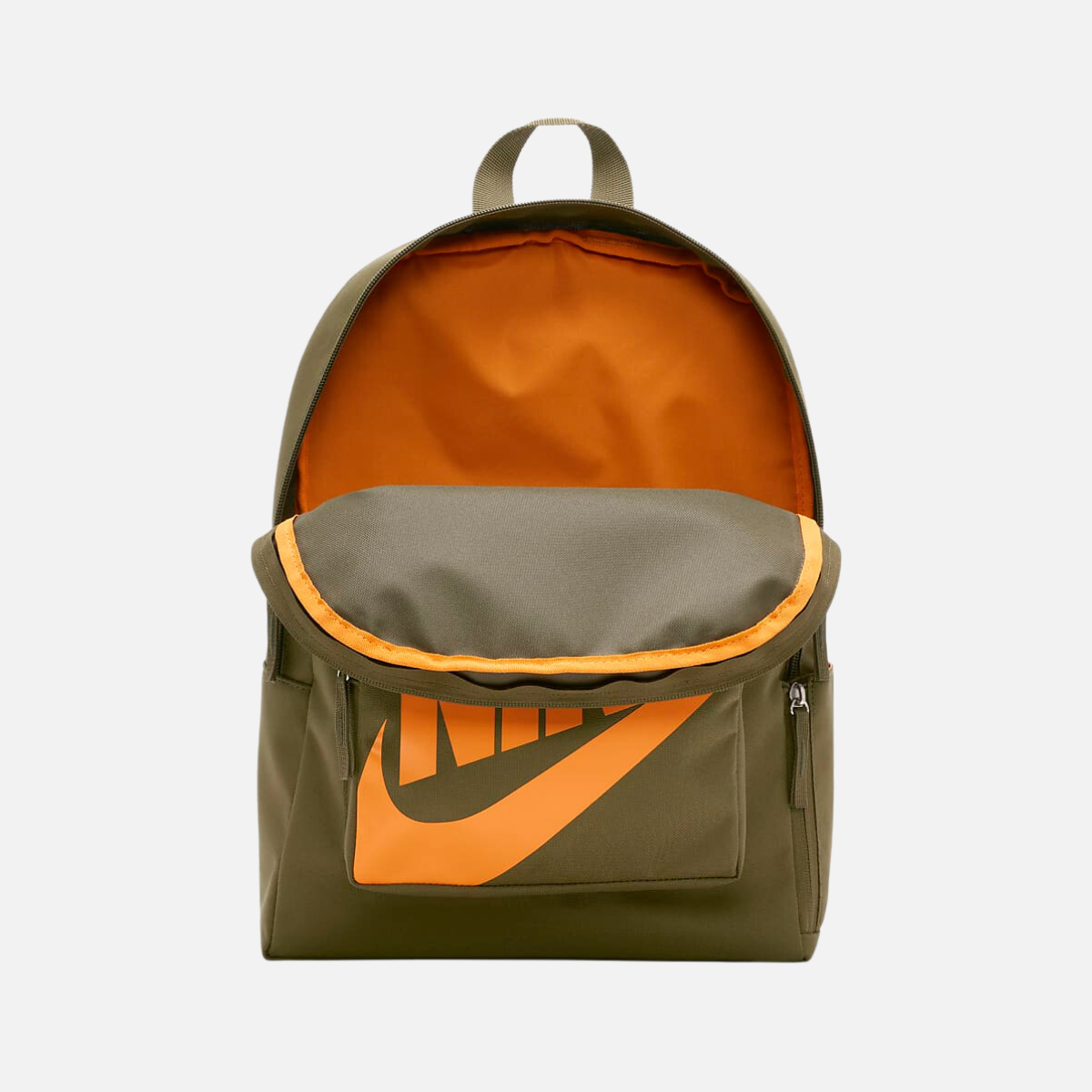 Nike Classic Kids Backpack Olive Flak Olive Flak Vivid Orange