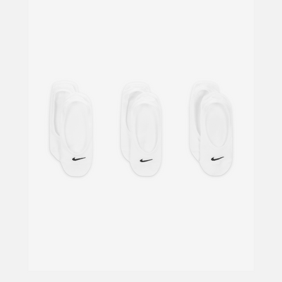 Nike Everyday Lightweight Womens Training Footie Socks -White/Black