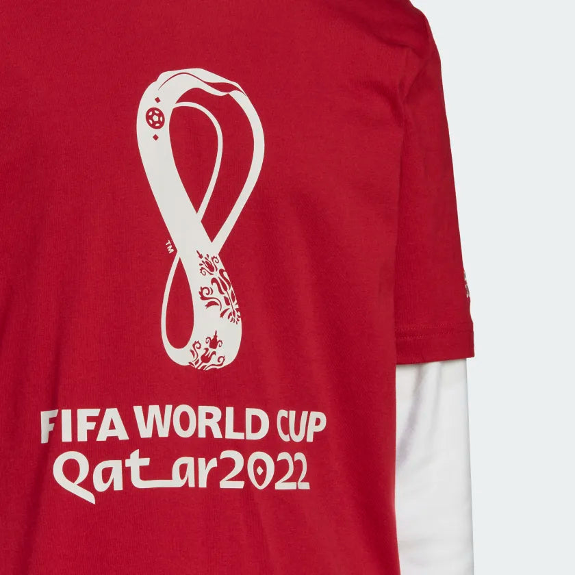 Adidas Fifa World Cup 2022™ Graphic Tee - Active Maroon