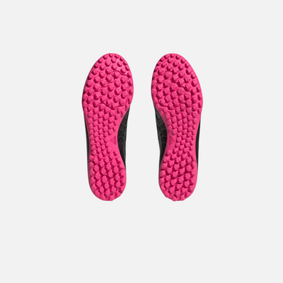 Adidas Chimpunes Copa Pure 4 Synthetic Grass TF Shoes - Core Black/Zero Metallic/Team Shock Pink 2