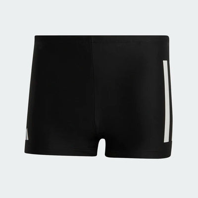 Adidas Bold 3 Stripes Swim Boxers - Black / White