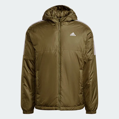 Adidas Essentials Insulated Hooded Jacket -Olive Green