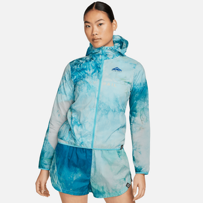 Nike Repel Women's Trail Running Jacket -Football Grey/Baltic Blue/Hyper Royal