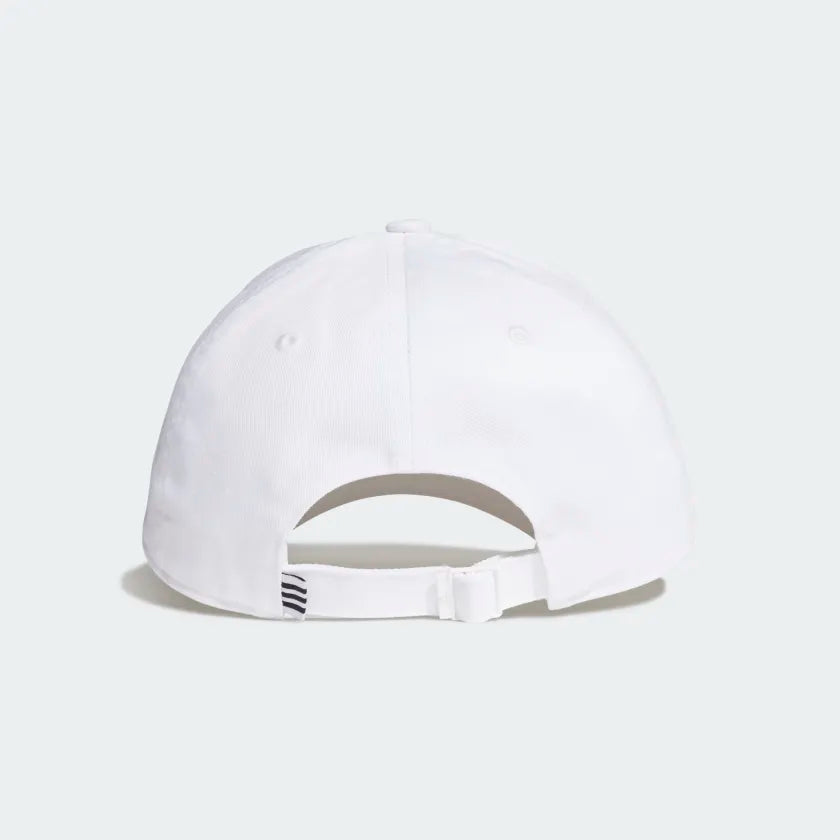Adidas Cotton Baseball Cap - White/Black