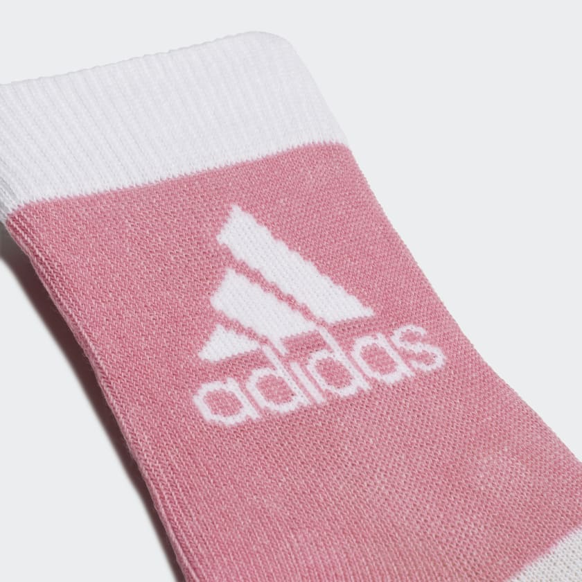 Adidas Ankle Socks  Kids 3 Pairs -Mint Ton/Ambient Blush/Rose Tone/White