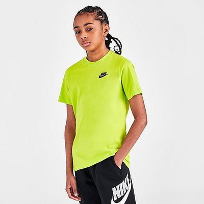 Nike Boy's Sportswear Logo T-Shirt -Atomic Green