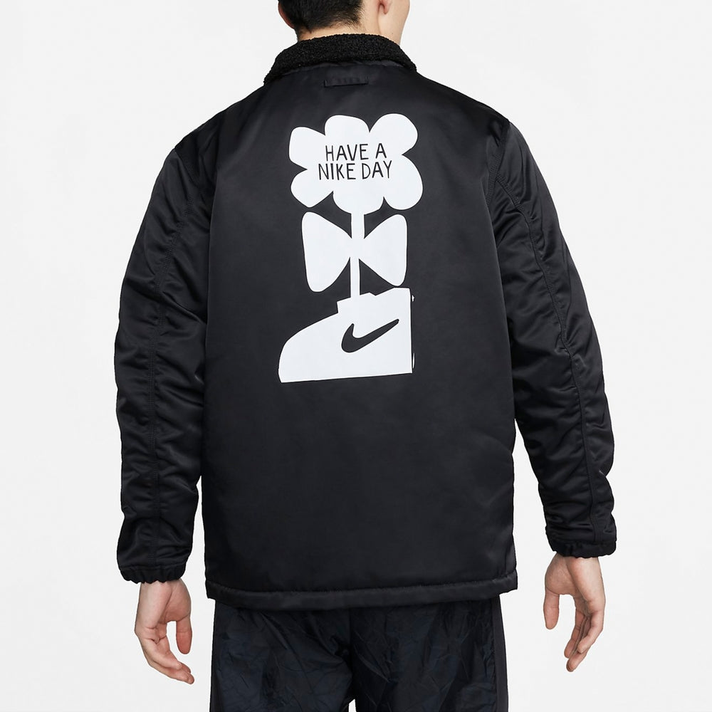 Nike Coach Jacket Lined Winterized Black