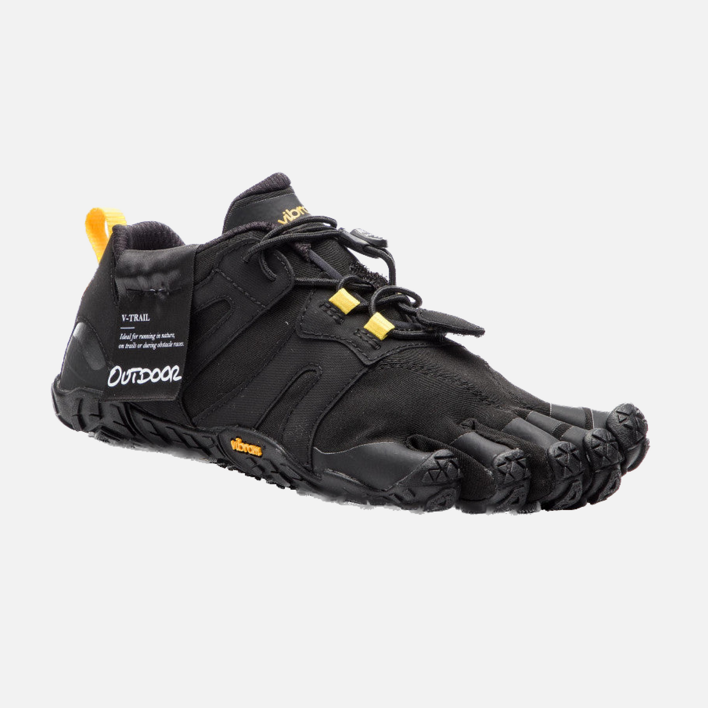 Vibram V-Trail 2.0 Mens Barefoot Trail Running Shoe - Black