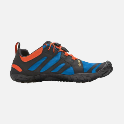Vibram V-Trail 2.0 Mens Barefoot Trail Running Shoe - Blue/Orange