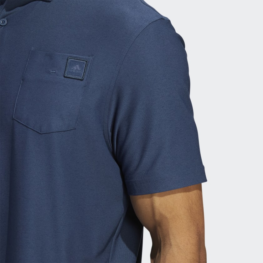 Adidas Go To Polo Men's Golf  T Shirt -Blue