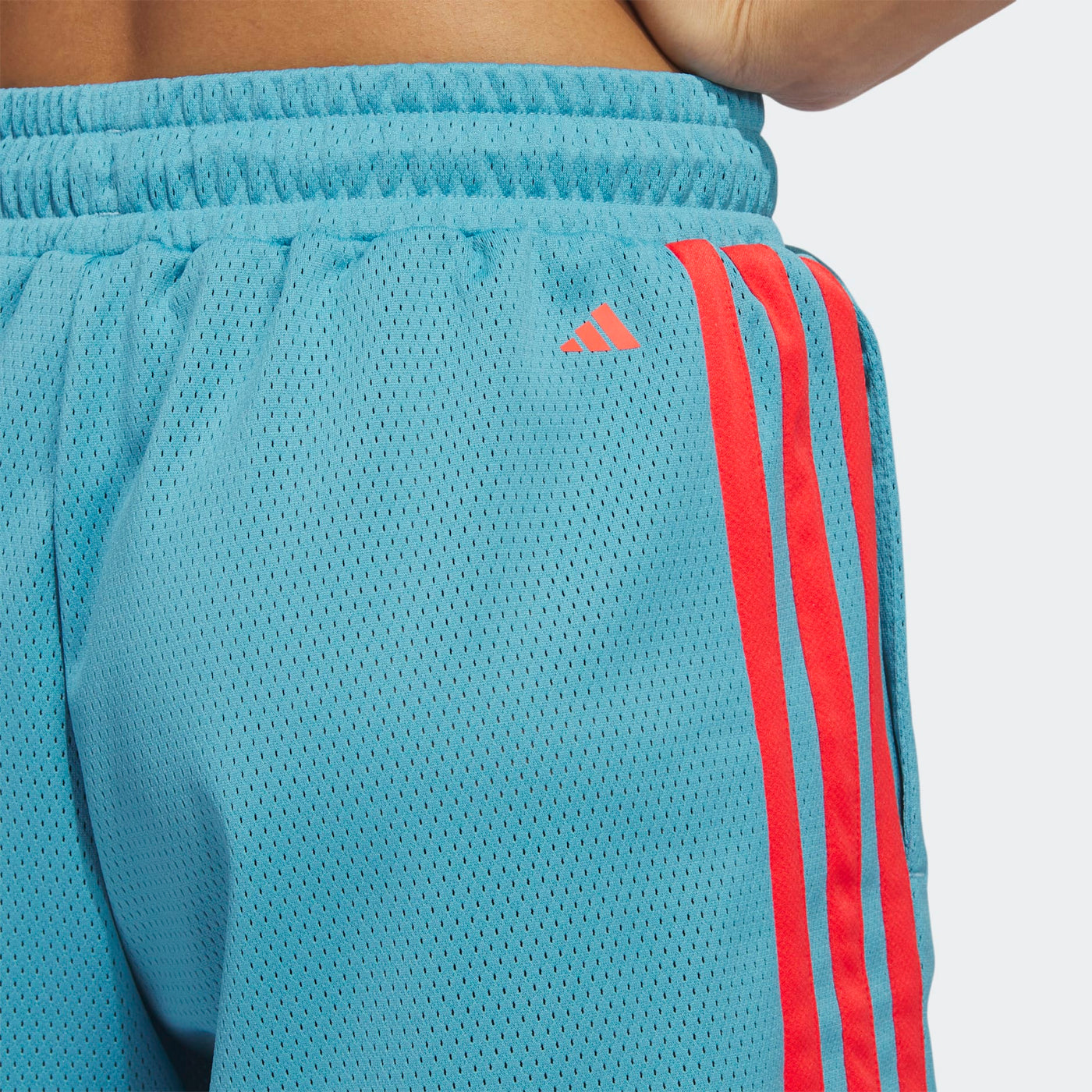 Adidas Select 3 Stripes Basketball Shorts - Preloved Blue/Bright Red